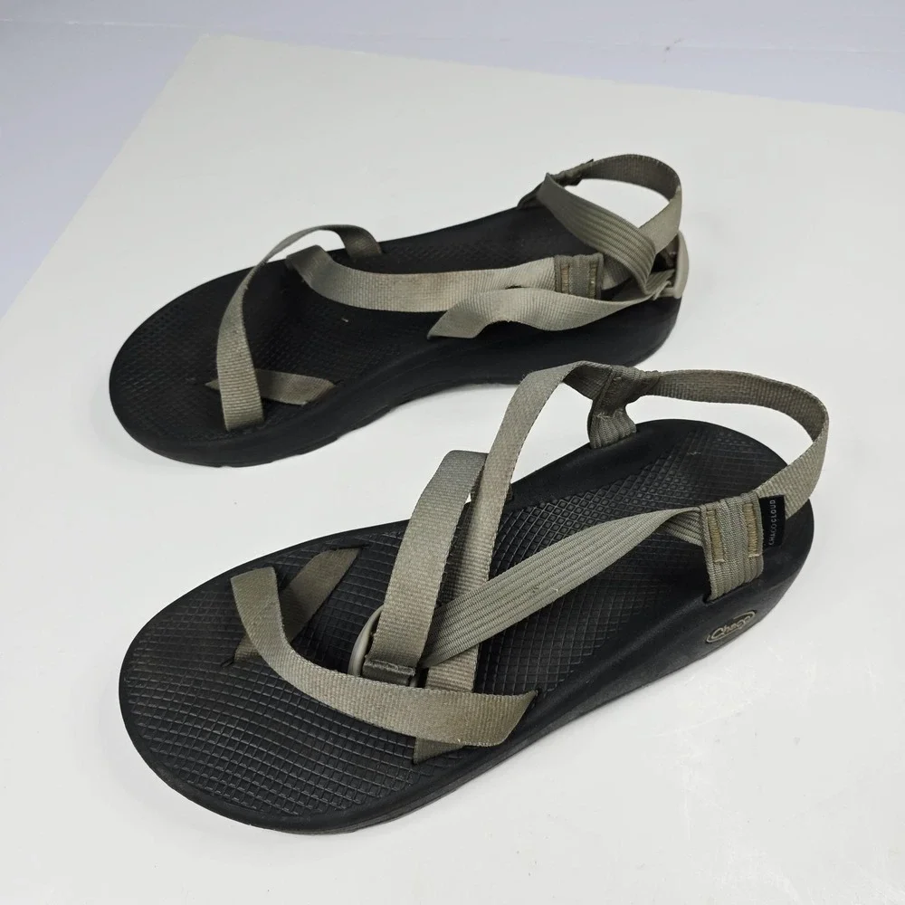 Chaco Z‎ Cloud Sandals Shoes Mens Size 13 Gray Strappy Outdoor Hiking Comfort